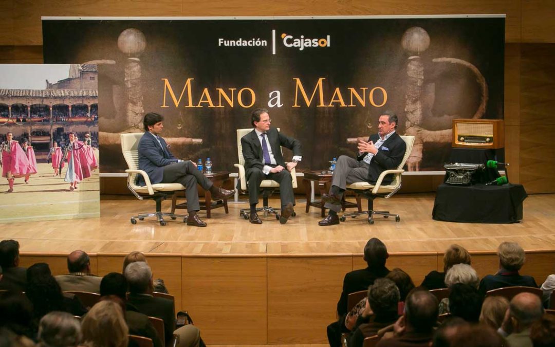 Mano a Mano de la Fundación Cajasol con Francisco Rivera Ordóñez y Carlos Herrera en marzo de 2013