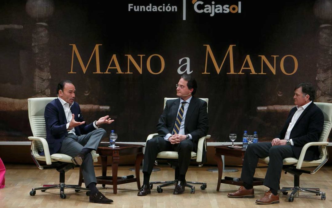 Pepín Liria y José Antonio Camacho, Mano a Mano en la Fundación Cajasol