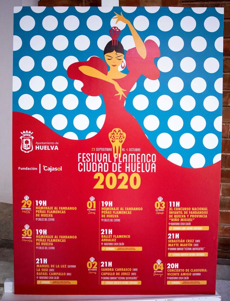 Cartel del V Festival Flamenco 'Ciudad de Huelva'