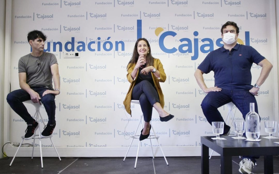 Javier León Carrillo, Laura Martín Díaz y Jesús González, protagonistas de la jornada 'Cádiz en el Tiempo' que se detuvo en el futuro de la provincia gaditana