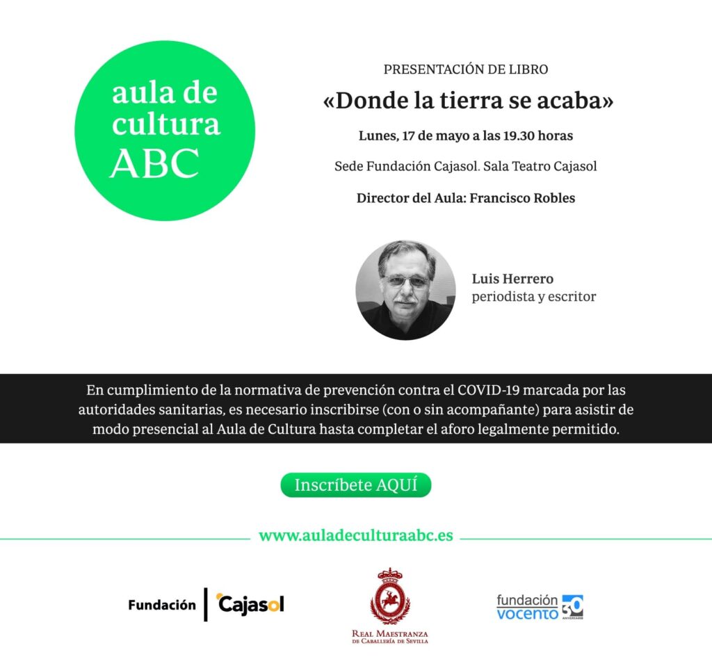 SIGUE EN DIRECTO LA PRESENTACIÓN DEL LIBRO ‘DONDE LA TIERRA SE ACABA’