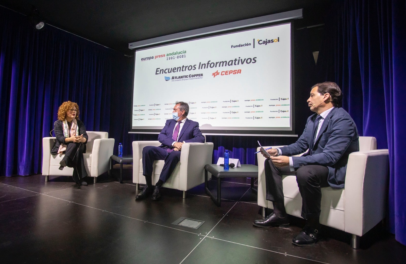 Debate Desayunos Informativos de Europa Press en Fundacion Cajasol Huelva