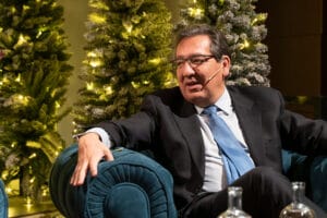 Antonio Pulido, Presidente de la Fundación Cajasol, en la presentación de Los Gozos de Diciembre de 2021