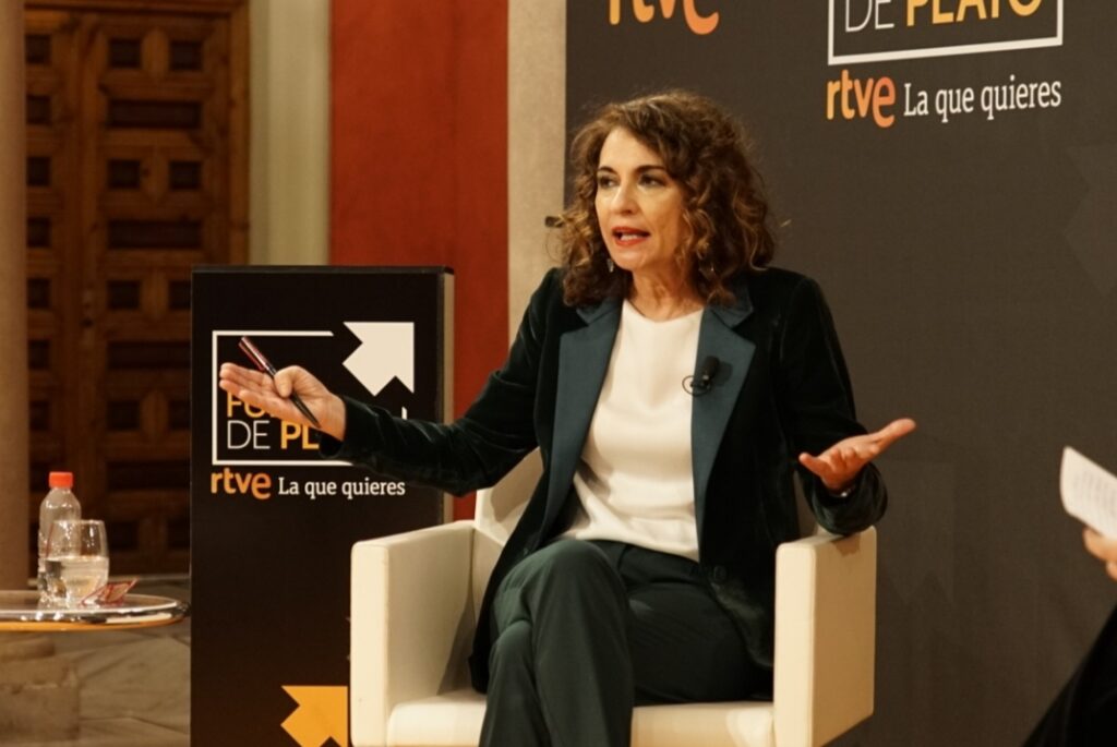 María Jesús Montero, ministra de Hacienda, en la Fundación Cajasol