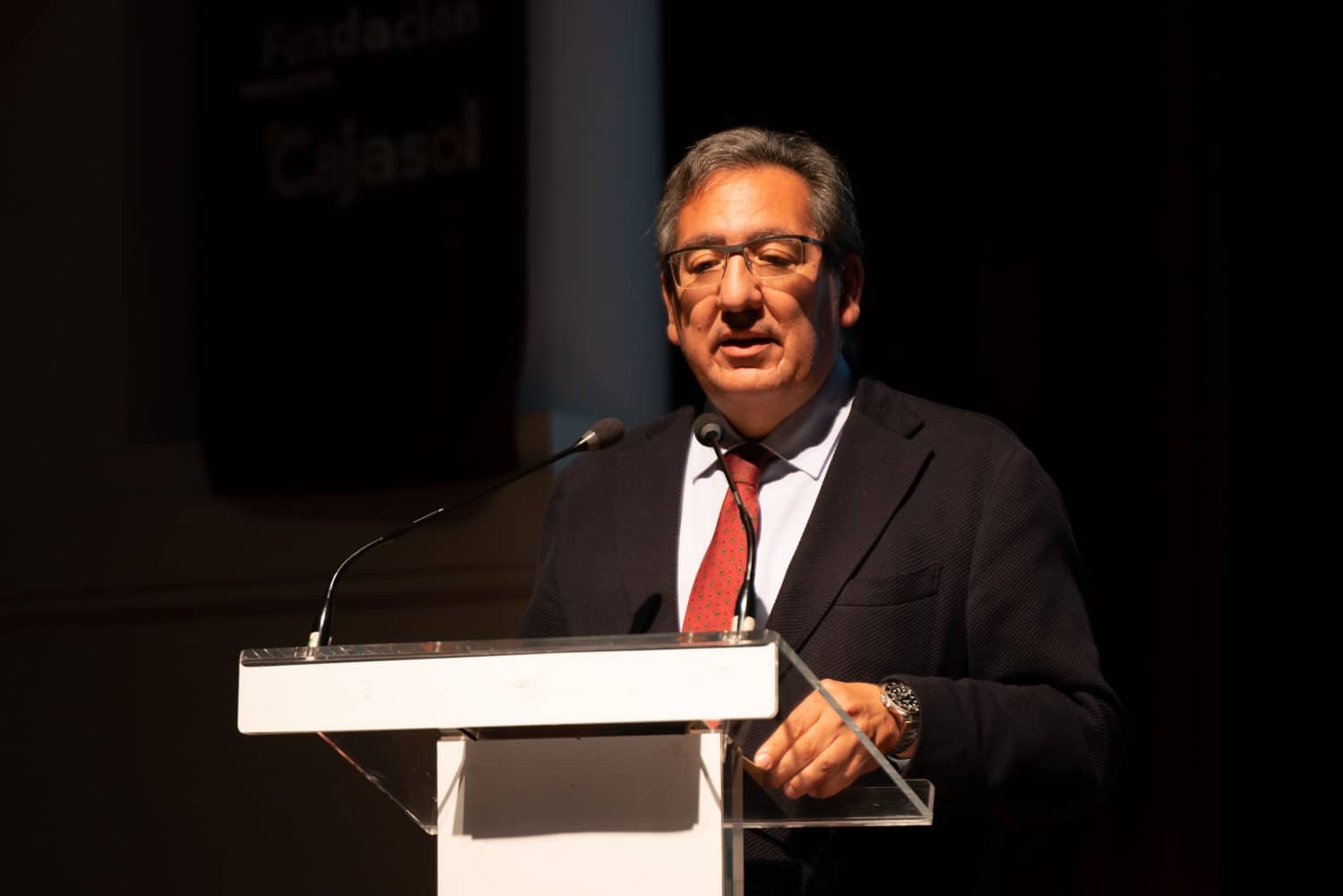 Pedro Baños en el Club de Directivos de Andalucía en Cajasol