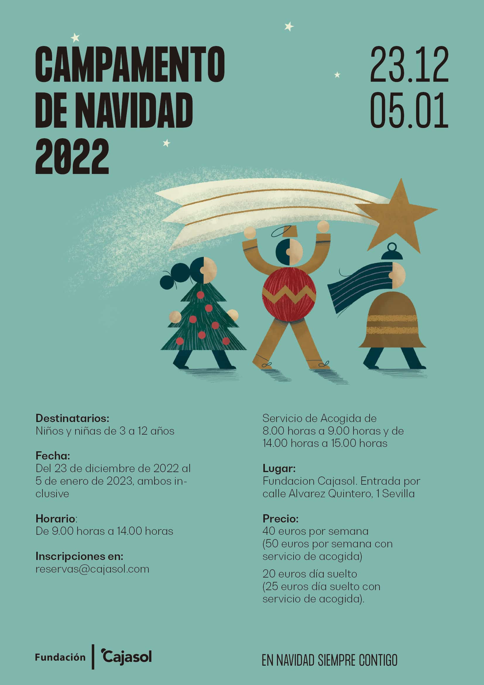 Campamento de Navidad en Sevilla en la Fundación Cajasol