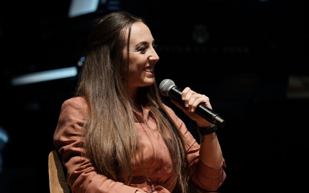 María Carrasco, protagonista del último «Íntimo y Musical» de Cadena Cope, en la Fundación Cajasol