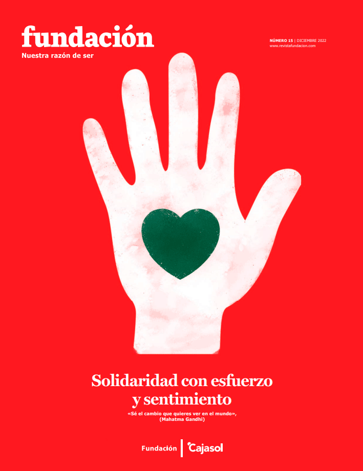 Portada de la memoria 2019 web de la Fundación Cajasol