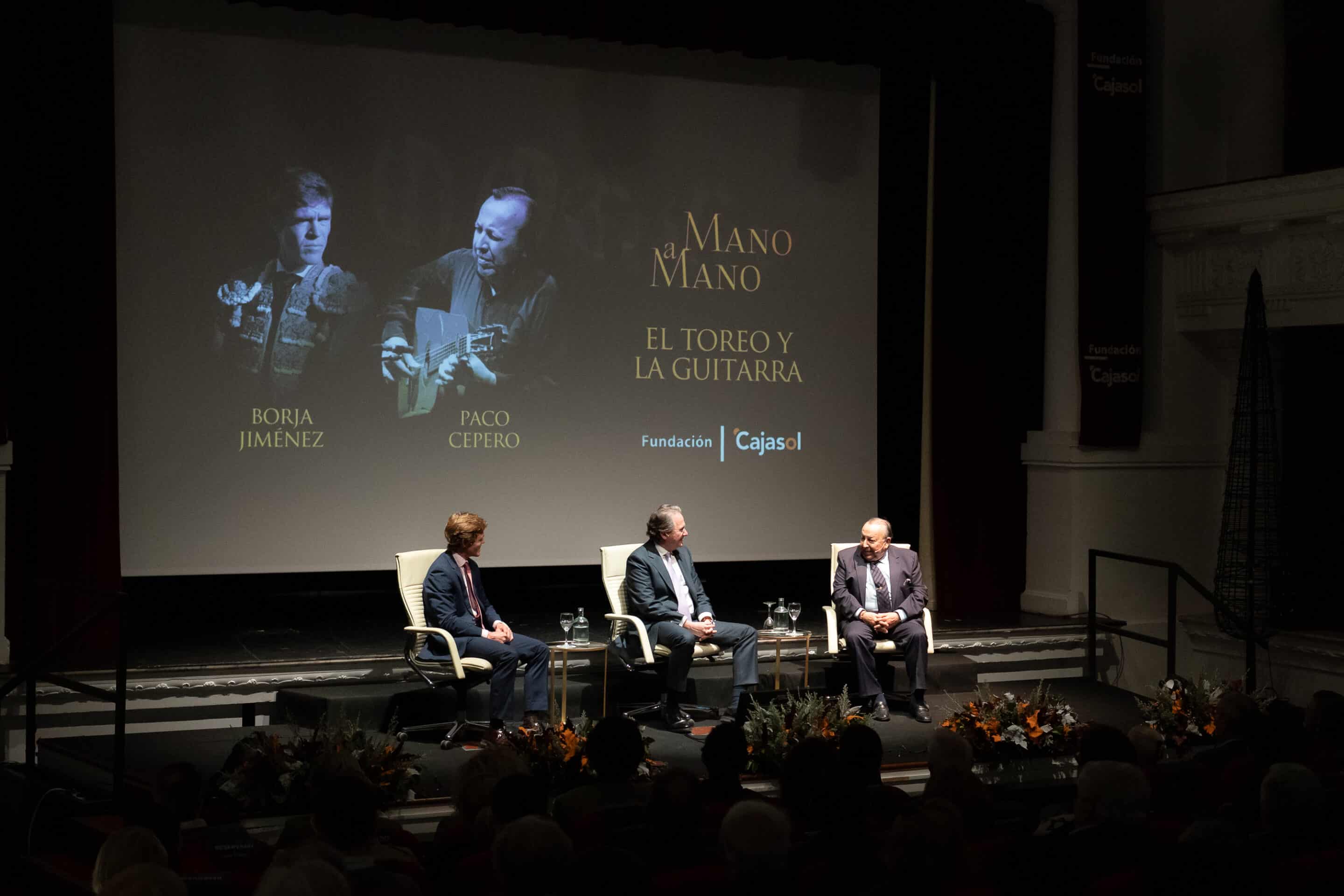 Borja Jiménez y Paco Cepero en Mano a Mano Fundación Cajasol