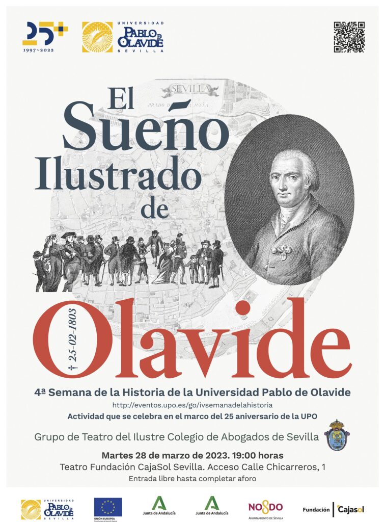 La Fundación Cajasol acoge la obra de teatro ‘El Sueño Ilustrado de Olavide’, en la IV Semana de la Historia.