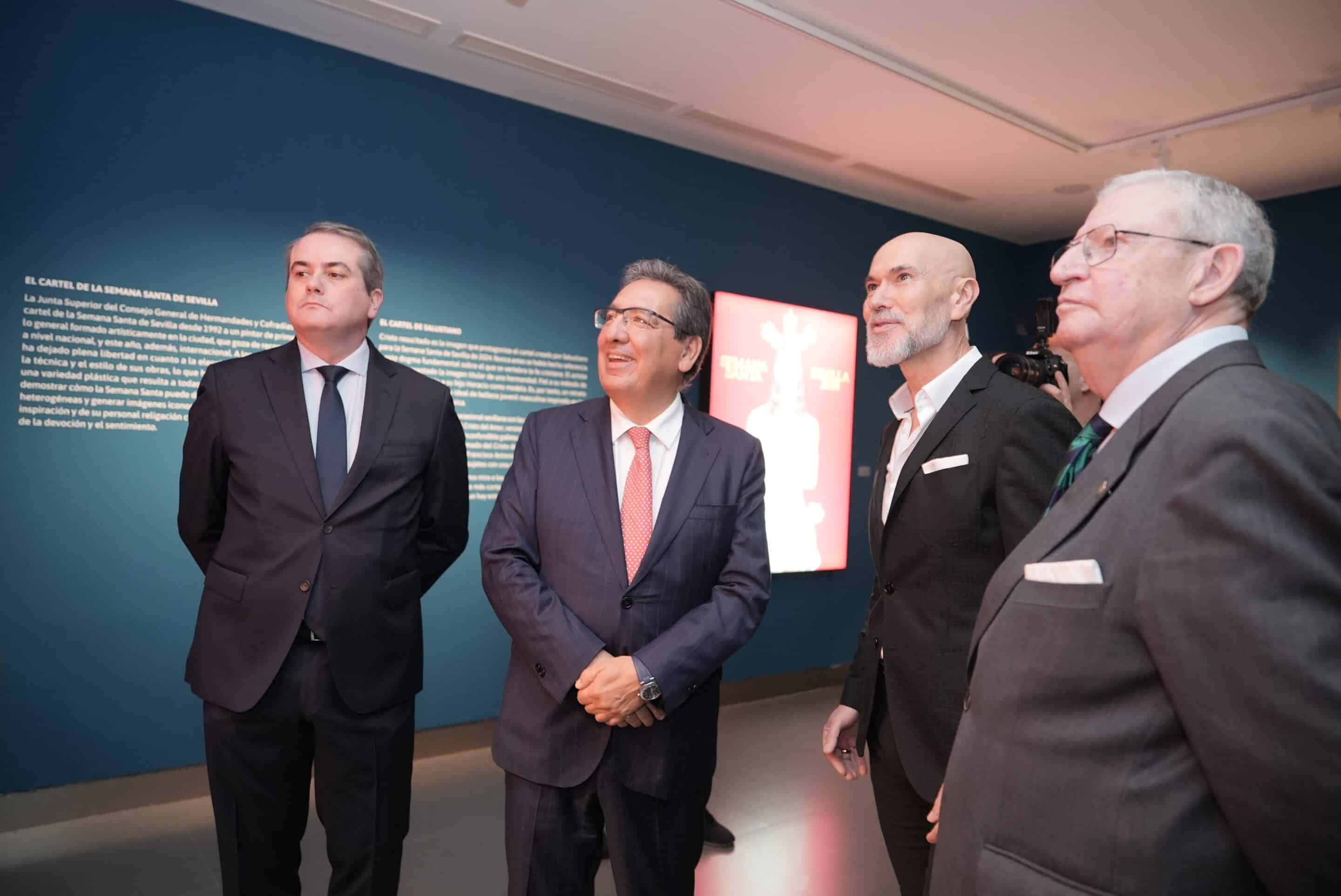 Antonio Pulido inaugura las exposiciones de Tramos de Cuaresma 2024 en Fundación Cajasol