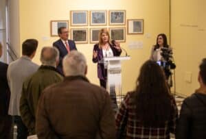 Antonio Pulido y Pilar Miranda inauguran la muestra Picasso Linograbador