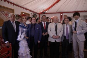 Antonio Pulido en la Recepción Institucional de la Fundación Cajasol en la Feria de Sevilla