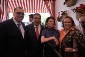 Antonio Pulido en la Recepción Institucional de la Fundación Cajasol en la Feria de Sevilla