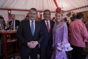 Antonio Pulido en la Recepción Institucional de la Fundación Cajasol en la Feria de Sevilla