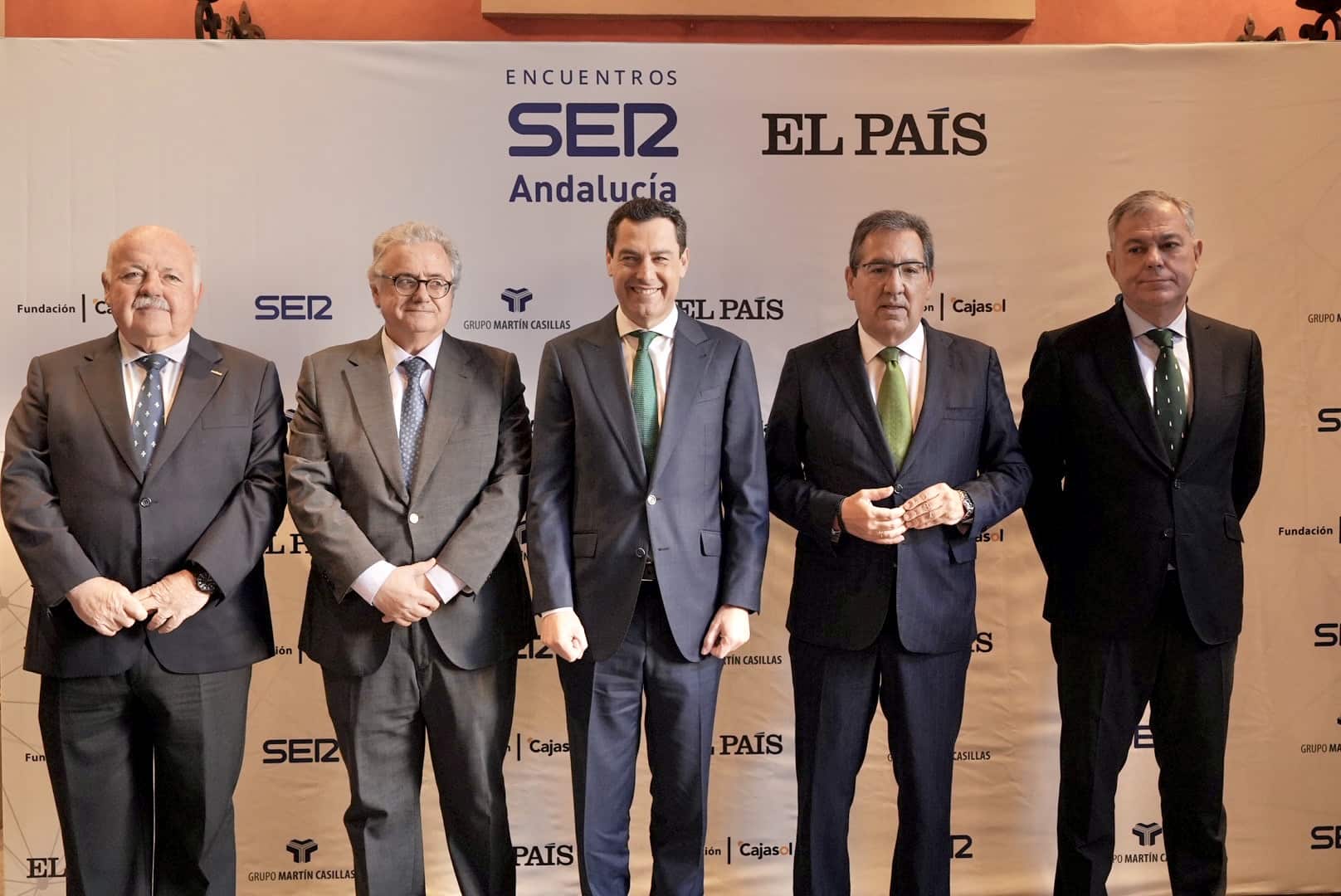 Juan Manuel Moreno y Antonio Pulido Encuentros SER con El País