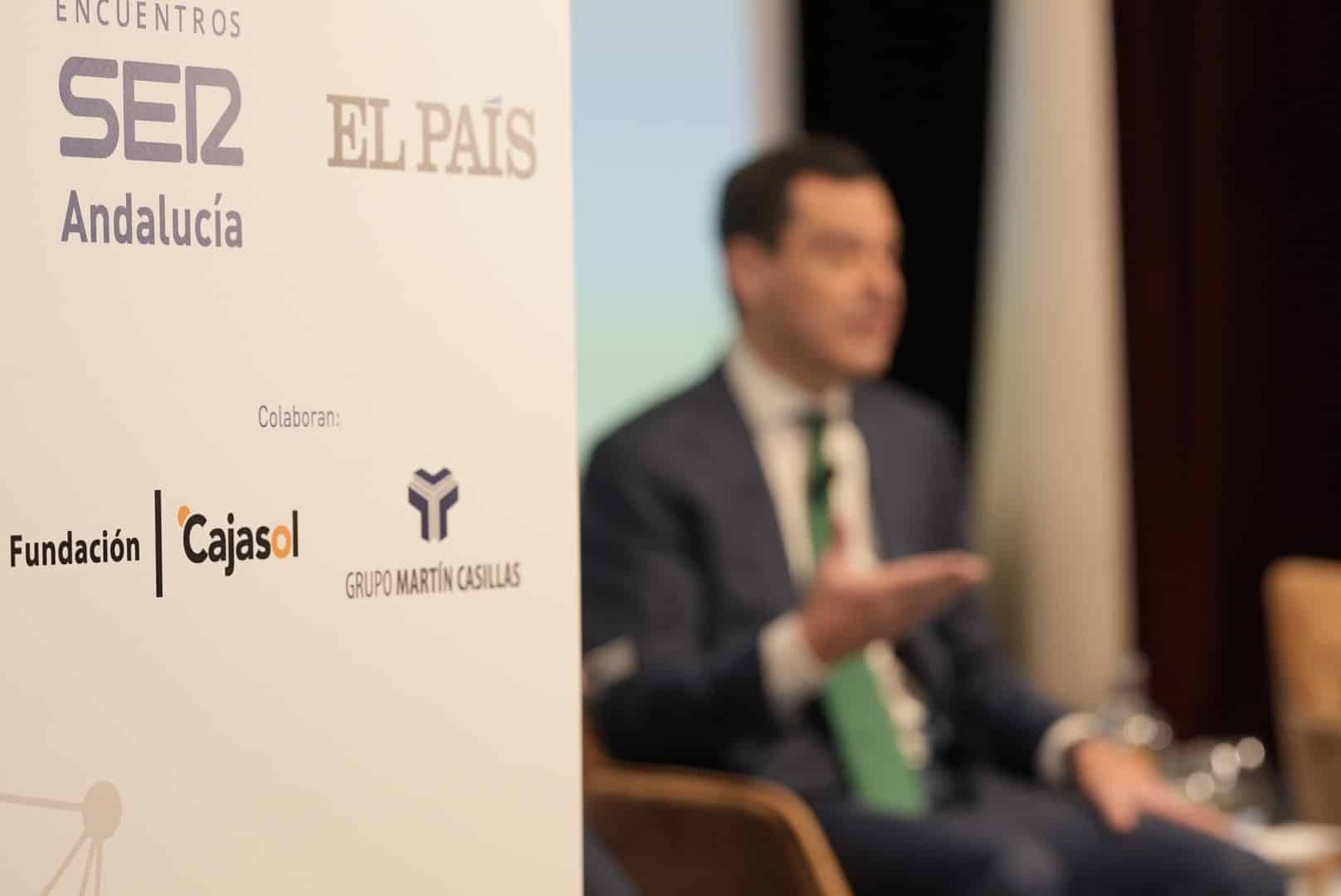 Juan Manuel Moreno y Antonio Pulido Encuentros SER con El País