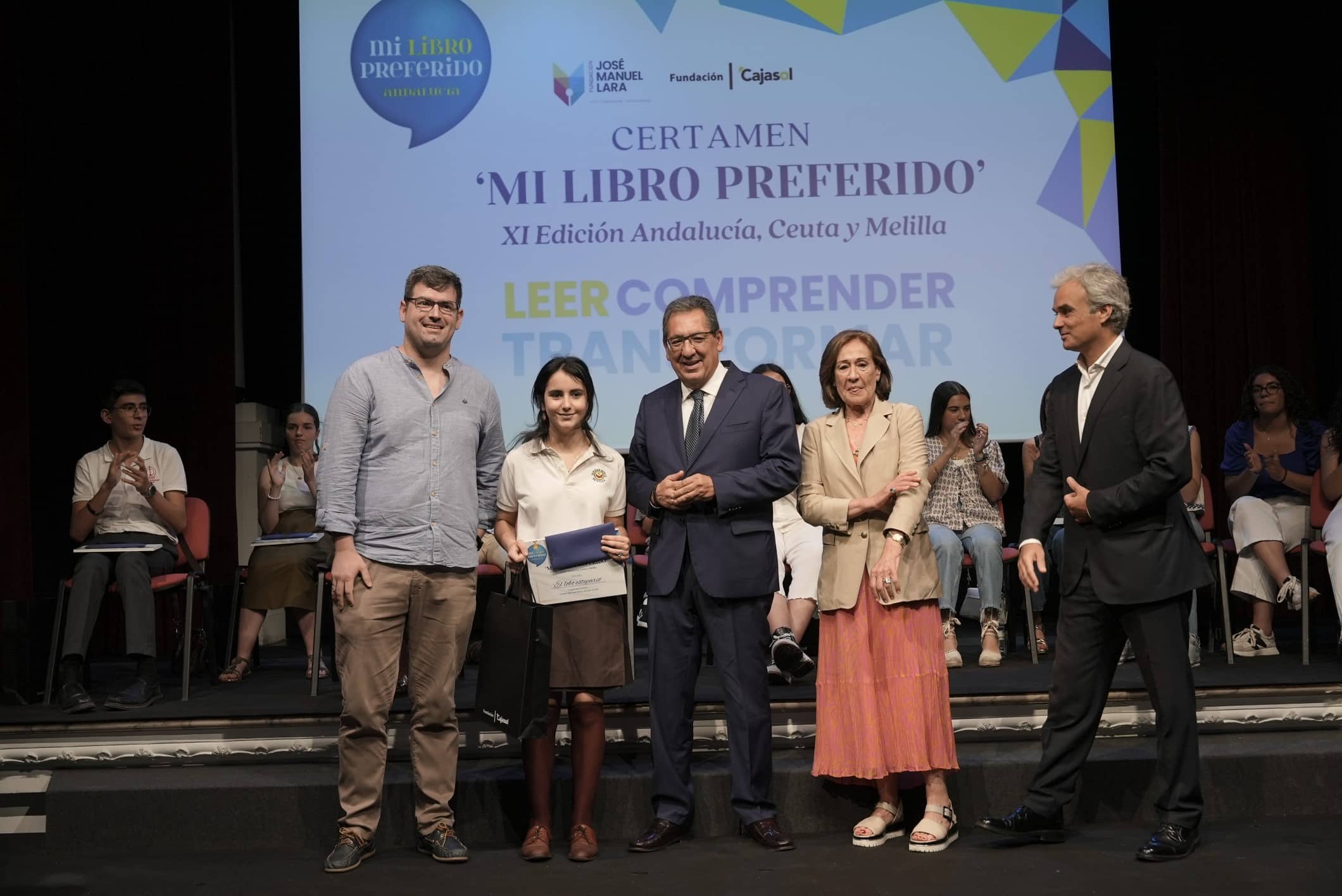 Antonio Pulido, en la entrega de premios Mi libro preferido 2024