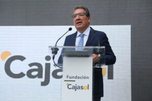 Antonio Pulido en la presentación del proyecto de revitalización económica en Jerez