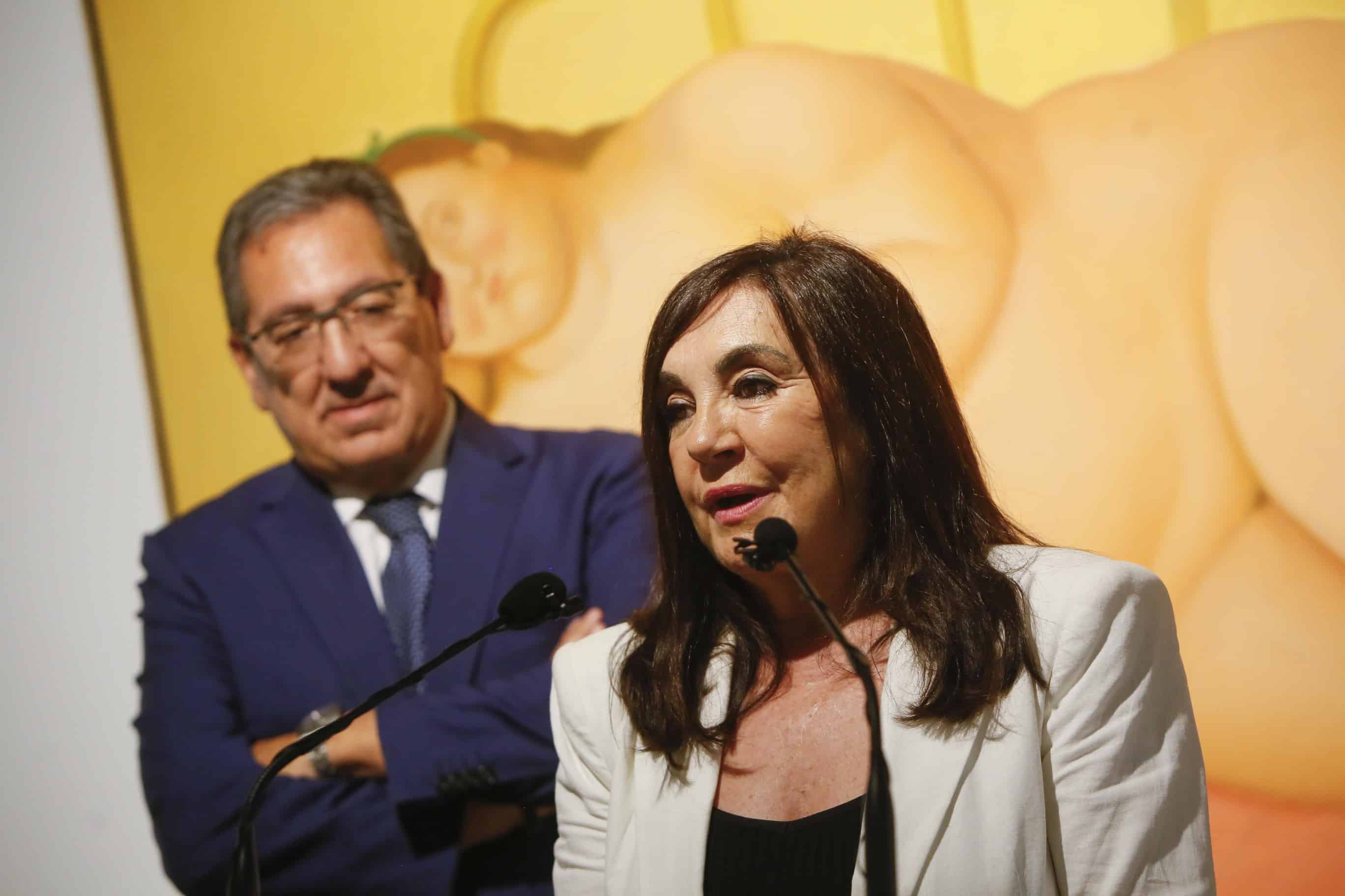 Antonio Pulido inaugura la exposición Fernando Botero. Sensualidad y melancolía en la Fundación Cajasol en Córdoba