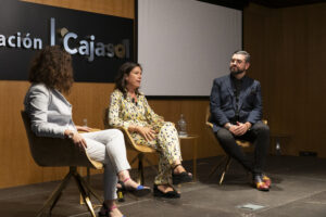 Manu Sánchez y Lola Pons en las jornadas 'Sintiendo Andalucía' con El Correo de Andalucía