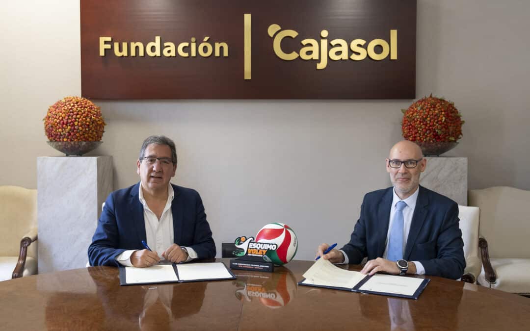 La Fundación Cajasol renueva su compromiso con el deporte base a través de su convenio con el Club Agrupación de Voleibol Esquimo