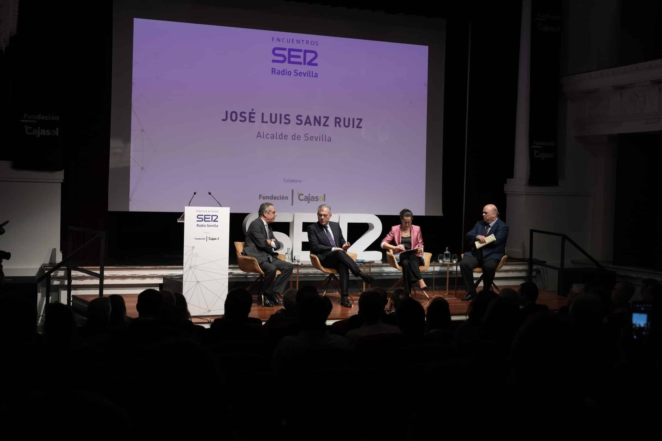 José Luis Sanz alcalde de Sevilla y Antonio Pulido presidente de Fundación Cajasol