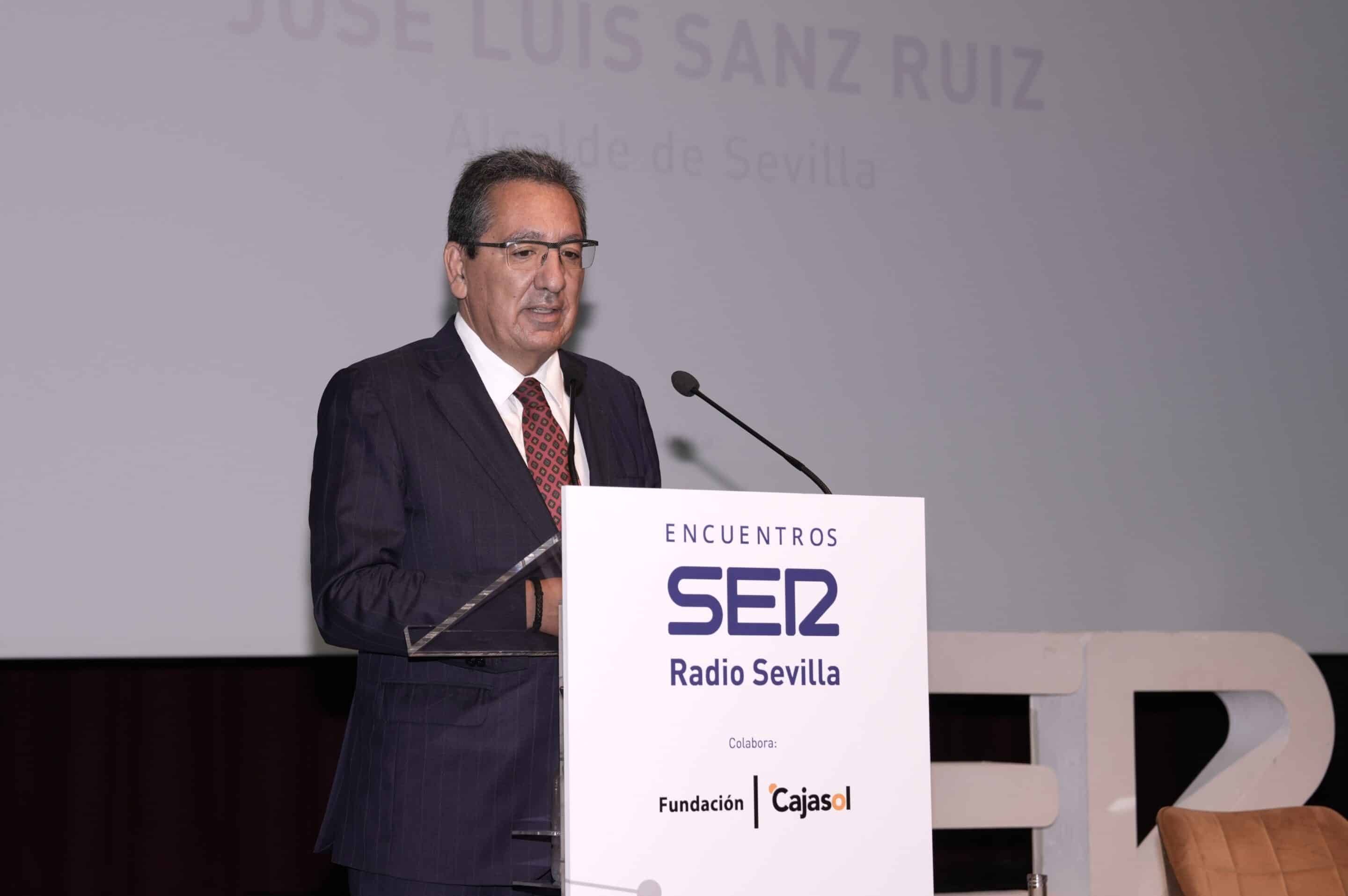 José Luis Sanz alcalde de Sevilla y Antonio Pulido presidente de Fundación Cajasol