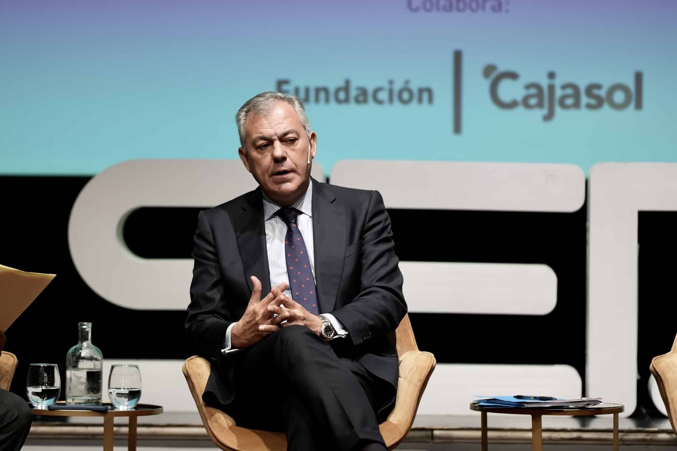 José Luis Sanz alcalde de Sevilla y Antonio Pulido presidente de Fundación Cajasol