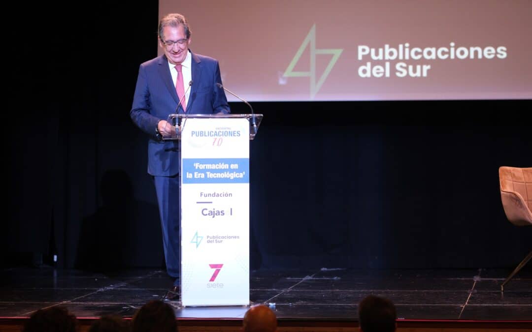 Antonio Pulido en el Encuentro “La Formación en la Era Tecnológica” en el Teatro Cajasol Jerez