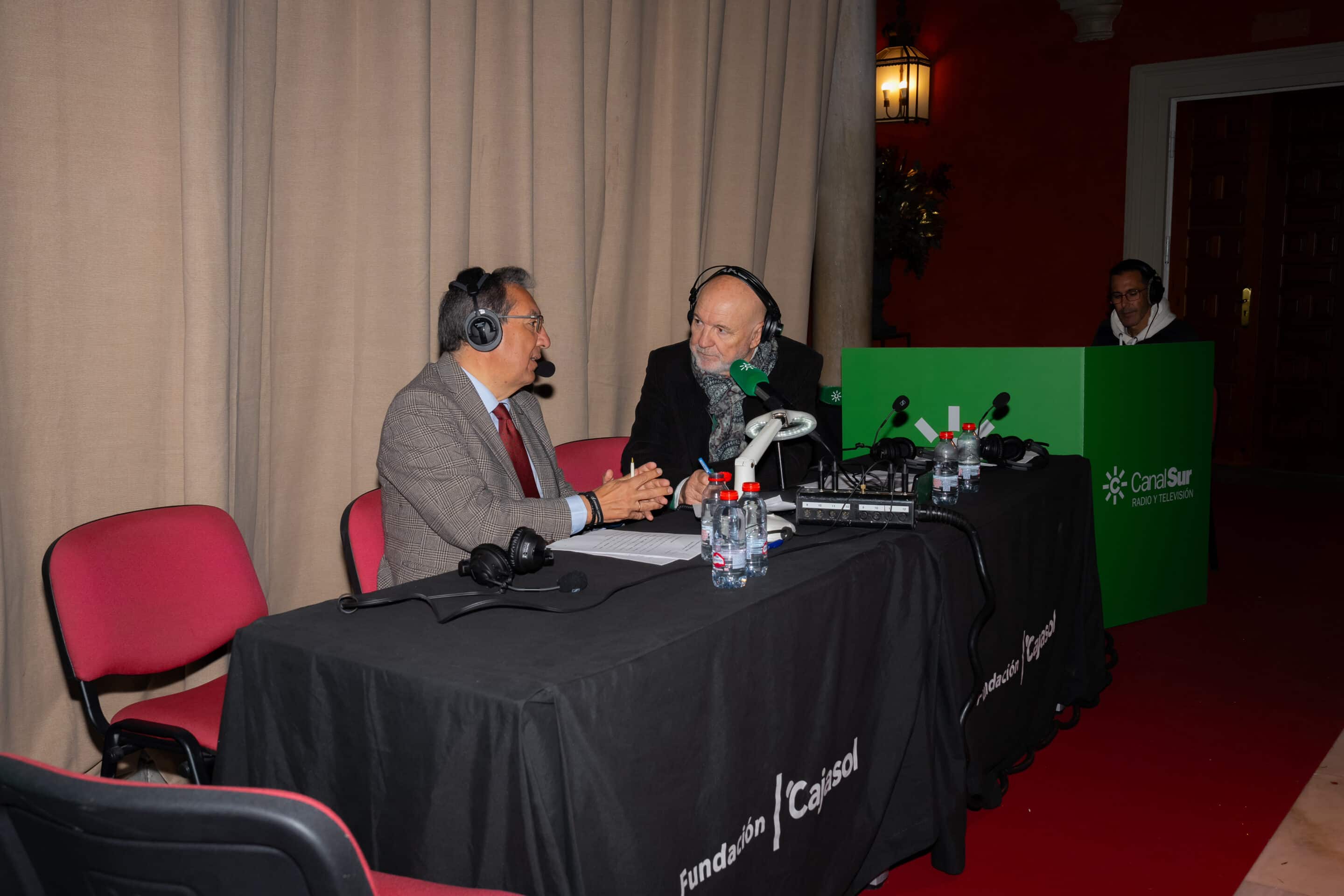 Antonio Pulido y Jesús Vigorra en La mañana de Andalucía en Cajasol