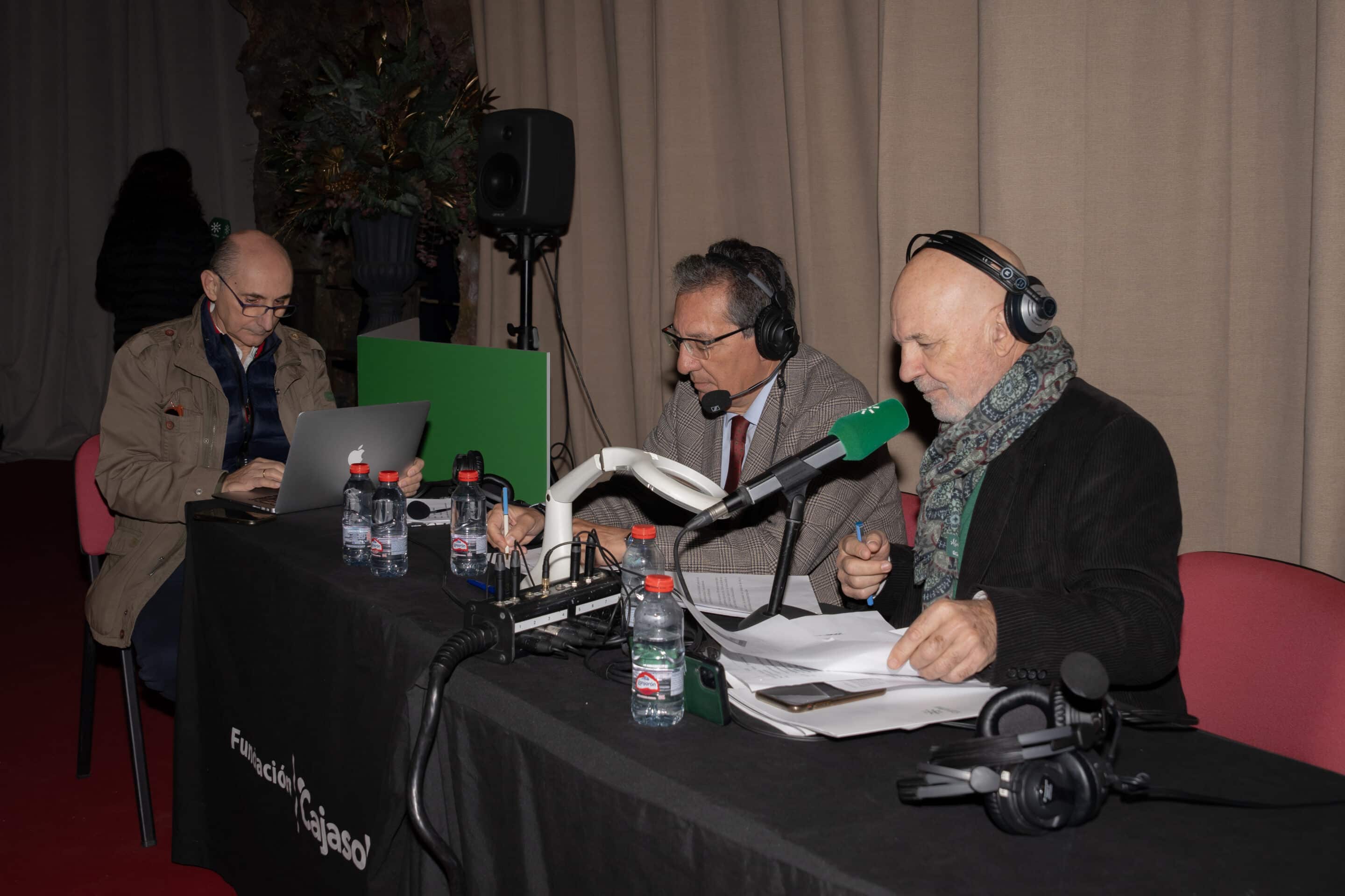 Antonio Pulido y Jesús Vigorra en La mañana de Andalucía en Cajasol