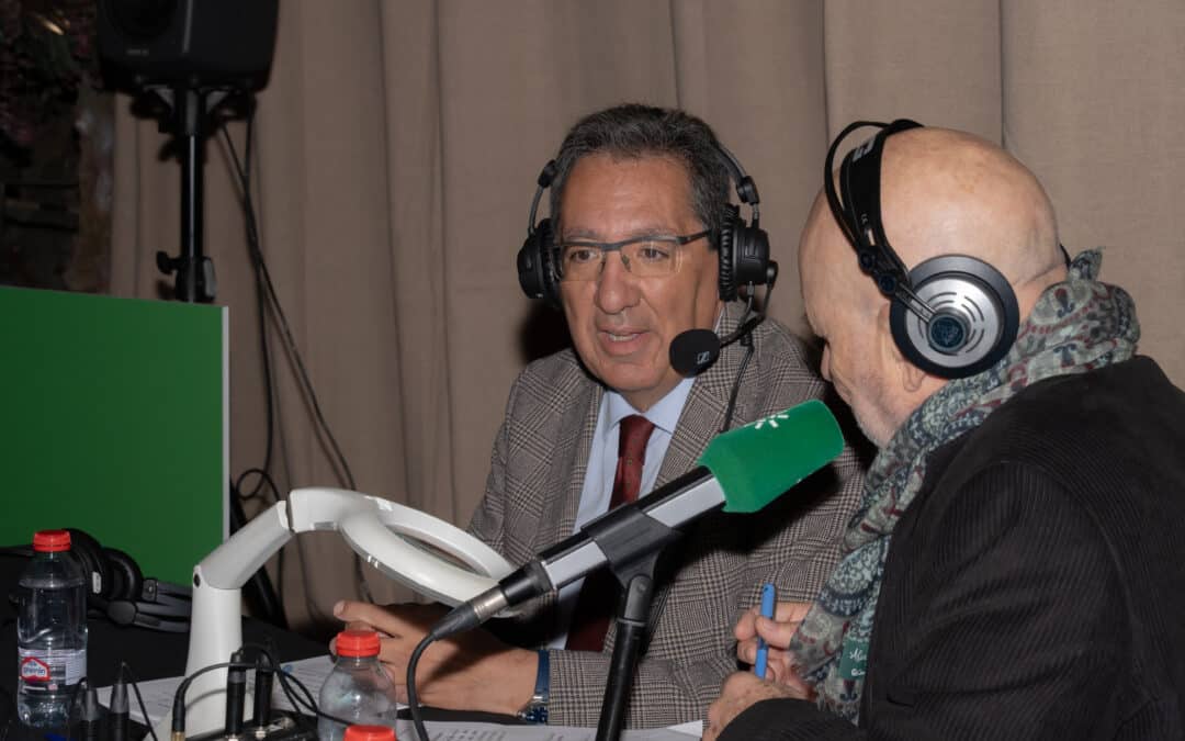 Antonio Pulido y Jesús Vigorra en La mañana de Andalucía en Cajasol