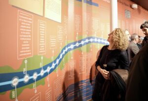 Antonio Pulido en la inauguración de la exposición 'De ciudad inundada a ciudad transformada. Mariano Palancar, la corta de la Cartuja'