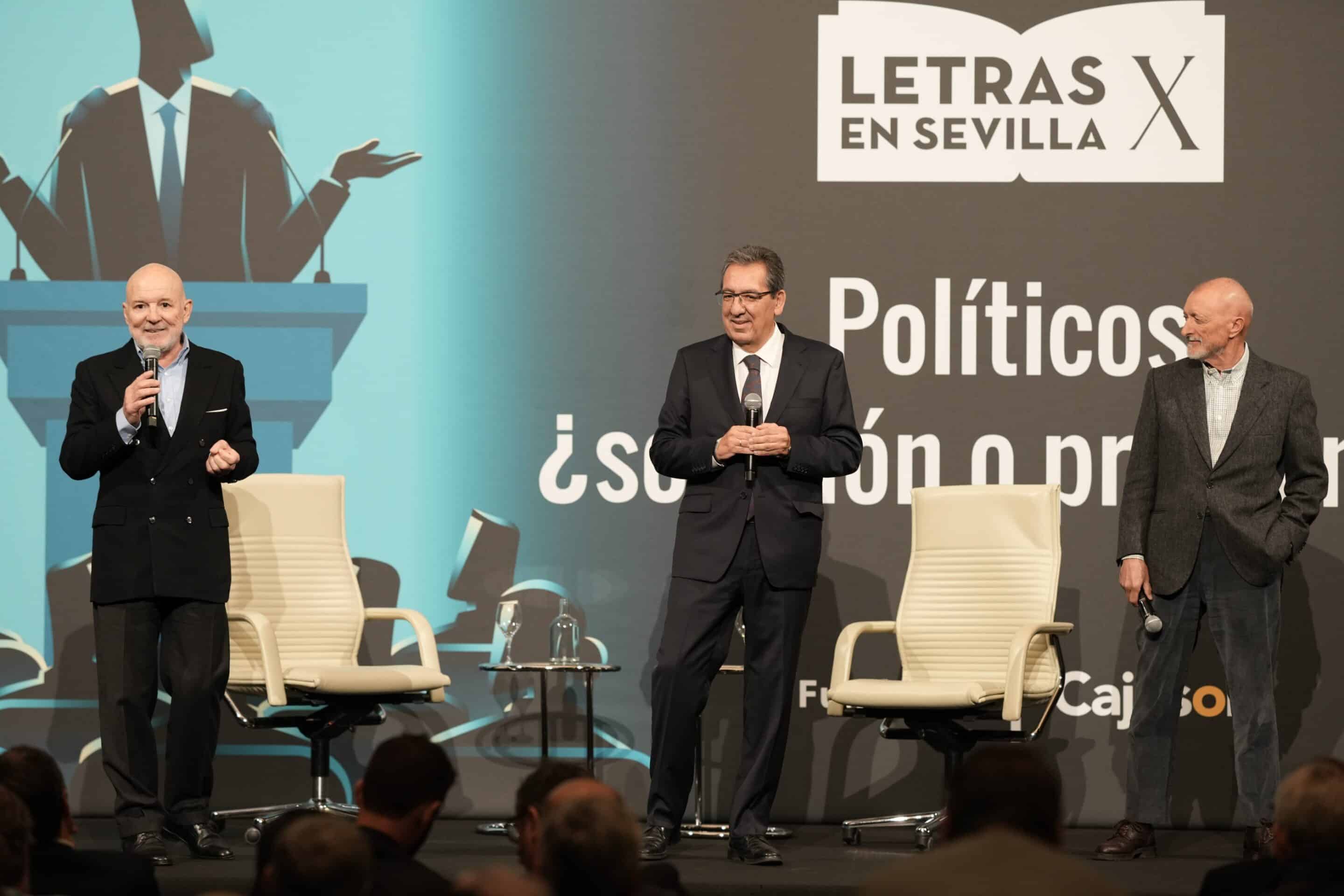 X edición de "Letras en Sevilla": Políticos: ¿solución o problema?