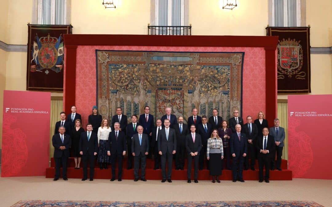 Antonio Pulido, presidente de la Fundación Cajasol, en la reunión del Patronato de la Fundación pro-RAE presidida por S.M. el Rey Felipe VI