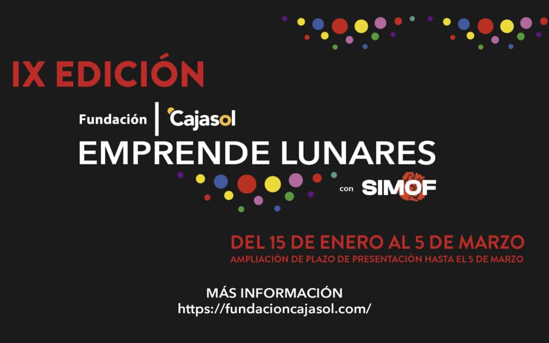 IX Edición del Concurso ‘Emprende Lunares’. Se amplía el plazo de presentación de proyectos hasta el 5 de marzo.