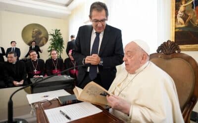 Antonio Pulido participó en la audiencia con el Papa Francisco meses antes de su fallecimiento