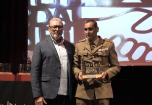 Antonio Pulido en los VI edición de los Premios Solidaridad de UGT Sevilla