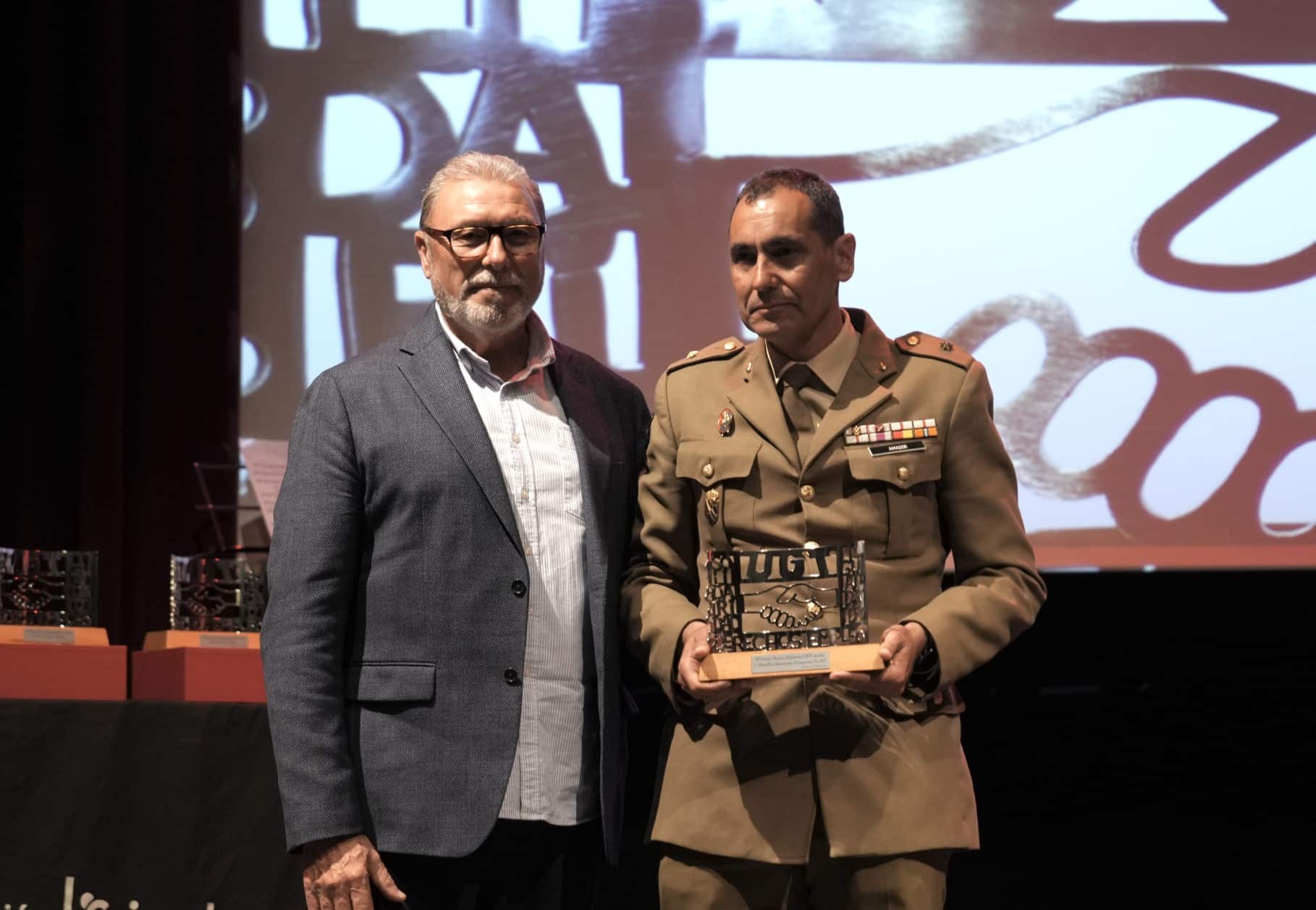 Antonio Pulido en los VI edición de los Premios Solidaridad de UGT Sevilla