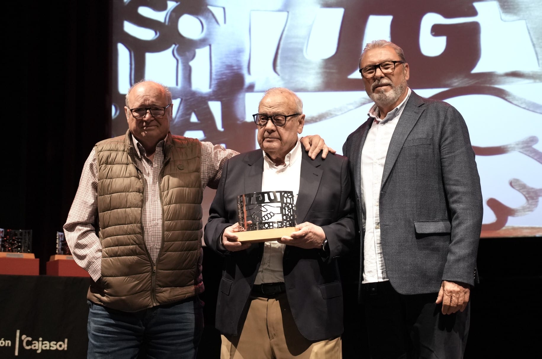 Antonio Pulido en los VI edición de los Premios Solidaridad de UGT Sevilla
