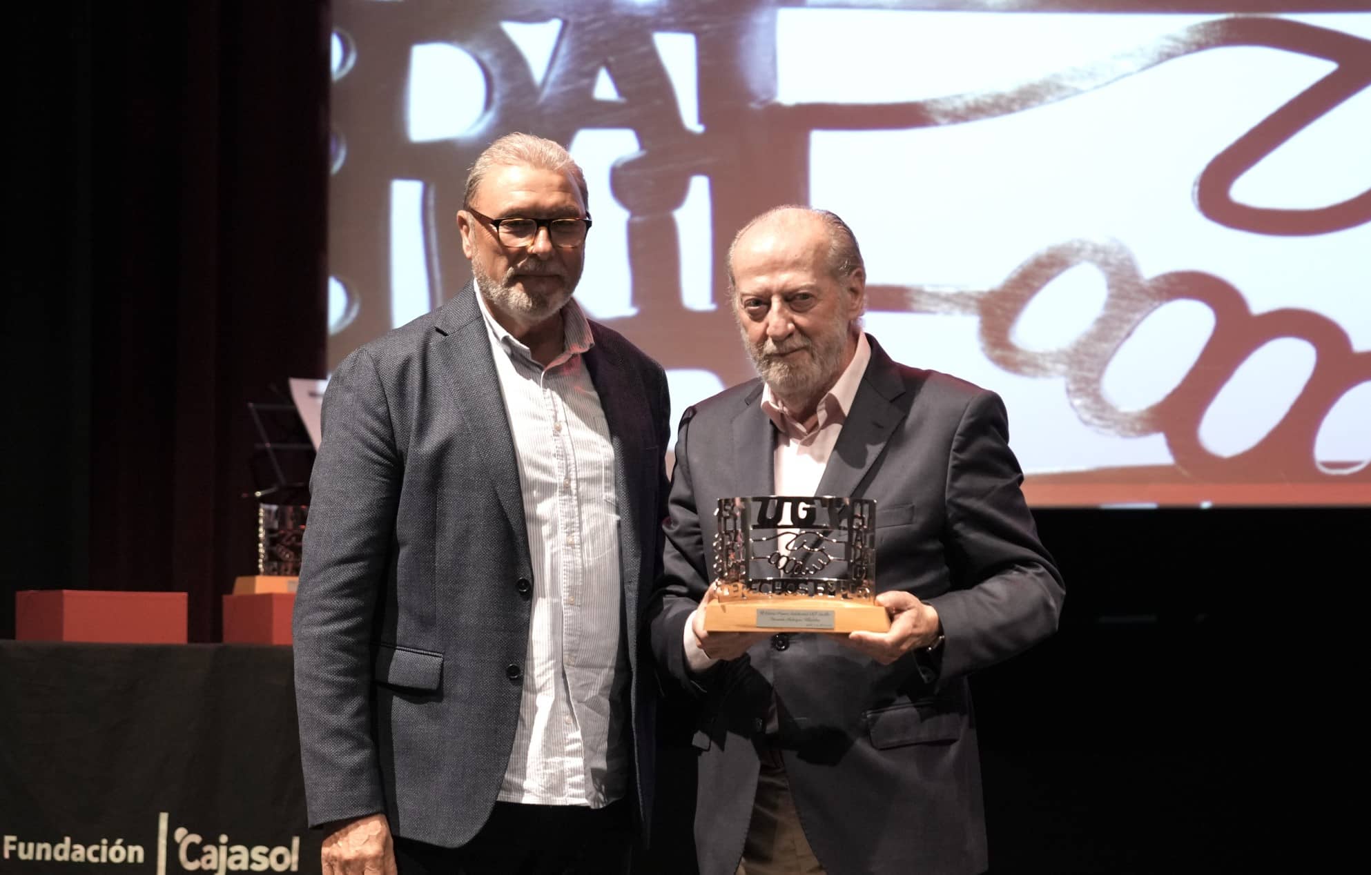 Antonio Pulido en los VI edición de los Premios Solidaridad de UGT Sevilla