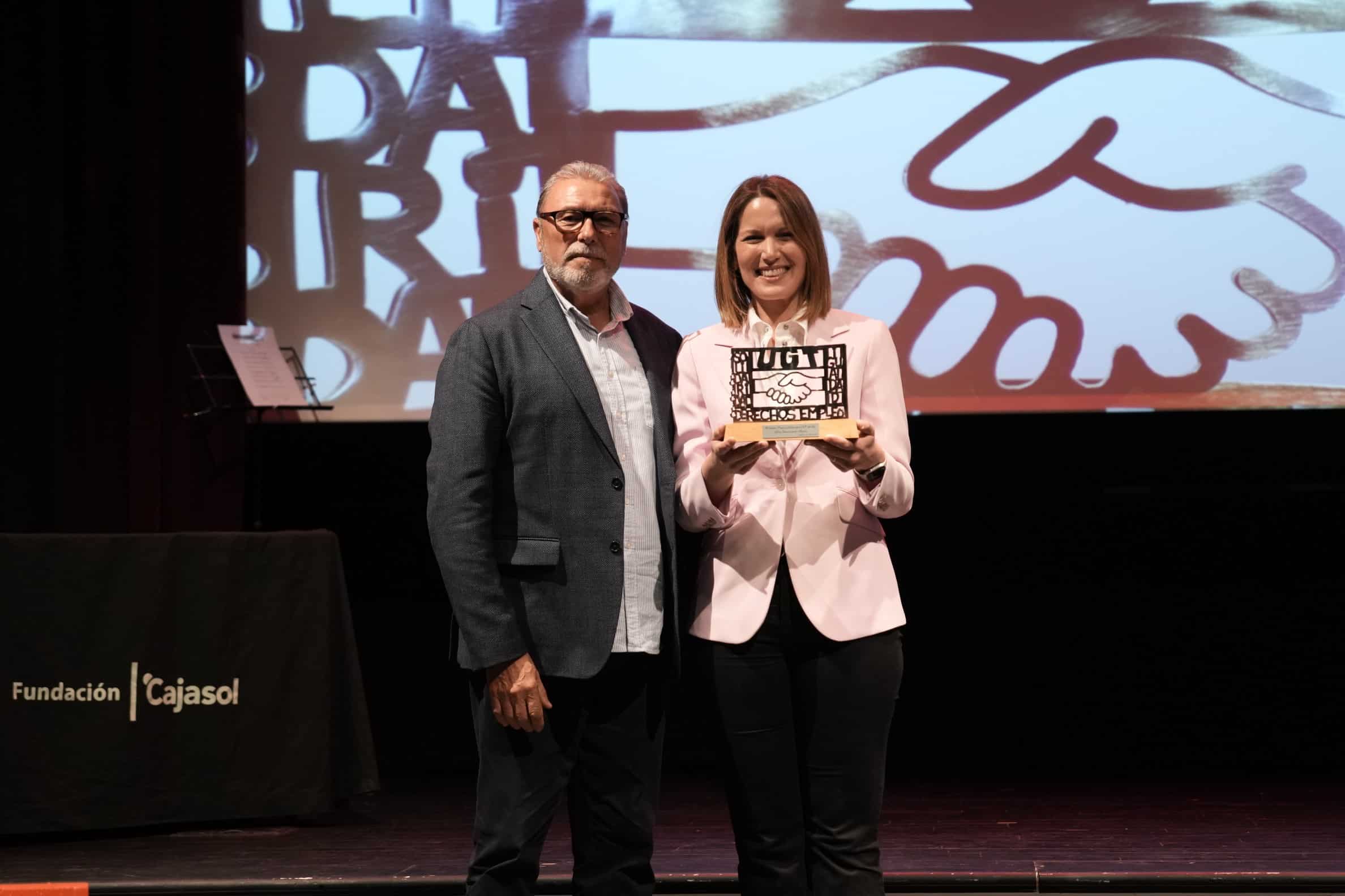 Antonio Pulido en los VI edición de los Premios Solidaridad de UGT Sevilla