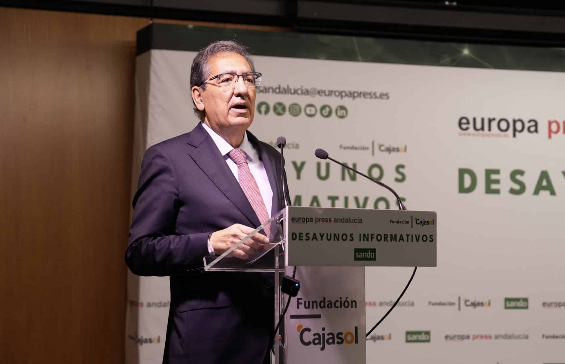 Antonio Pulido, en los Desayunos Informativos de Europa Press con Javier Fernández