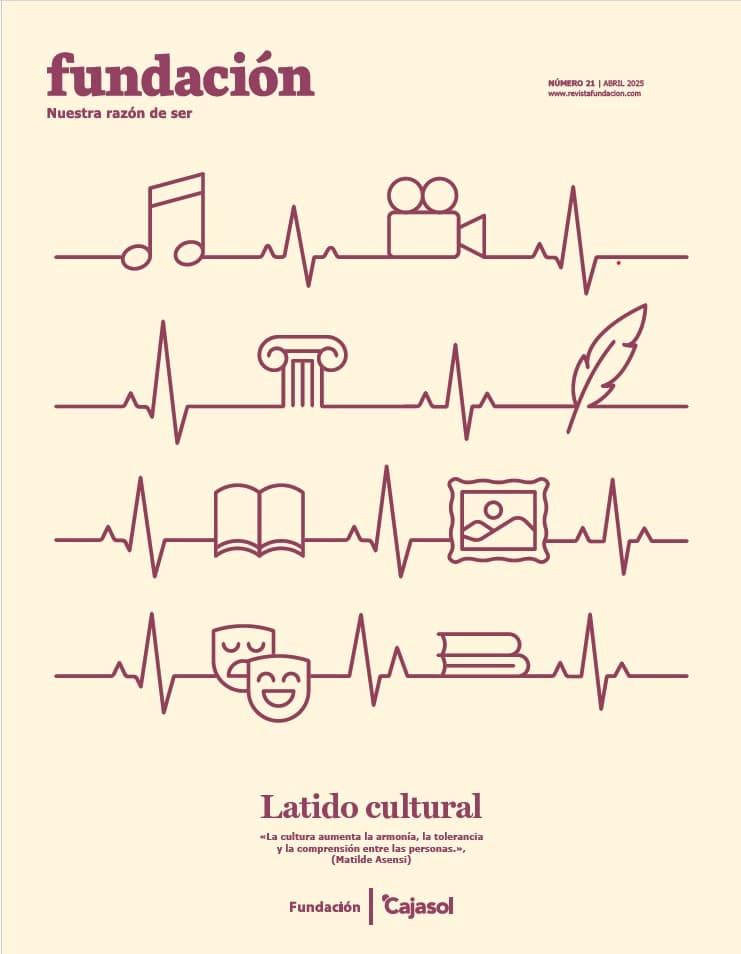 Portada de la memoria 2019 web de la Fundación Cajasol