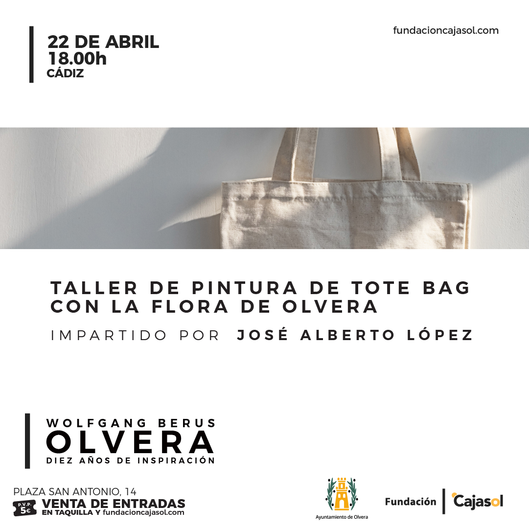 TALLER DE PINTURA DE TOTE BAG CON LA FLORA DE OLVERA