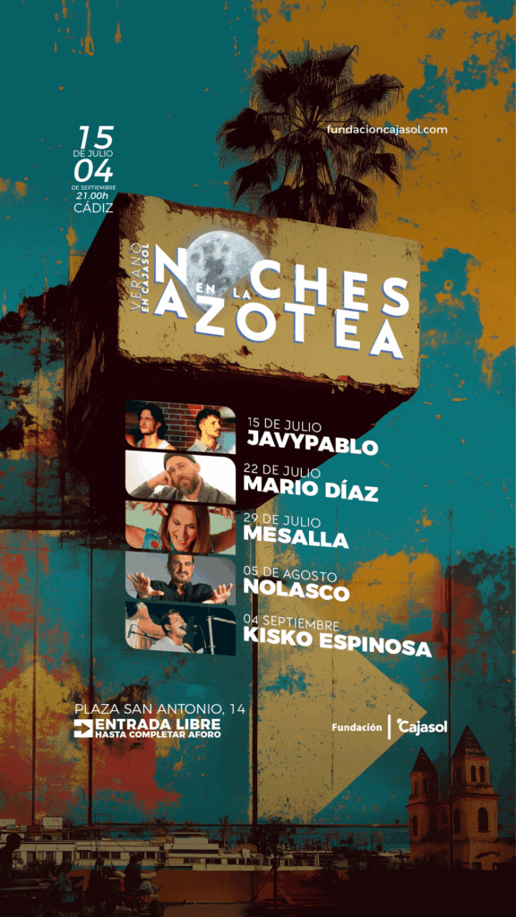 Verano en Cajasol llena Cádiz de conciertos al aire libre y actividades para toda la familia