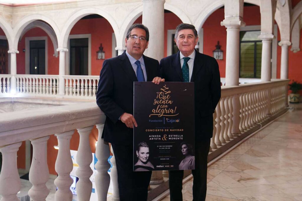 La Fundación Cajasol entrega a la Fundación MEHUER la recaudación del concierto ‘¡Que suenen con alegría!’ en Sevilla