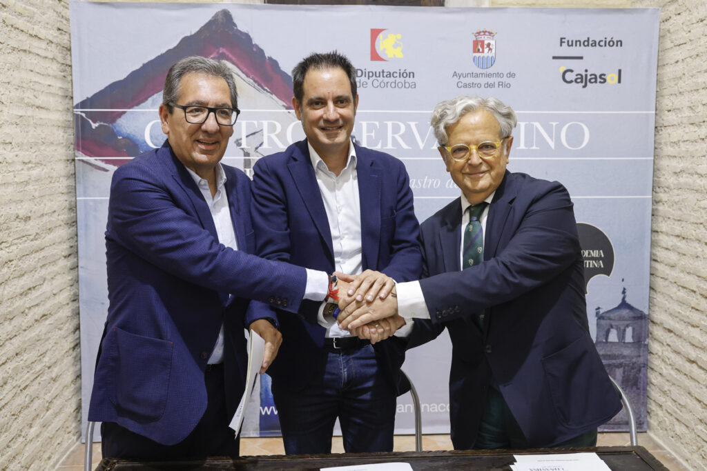 La Fundación Cajasol, la Diputación de Córdoba y el Ayuntamiento de Castro del Río se unen para desarrollar el Centro Cervantino en El Pósito