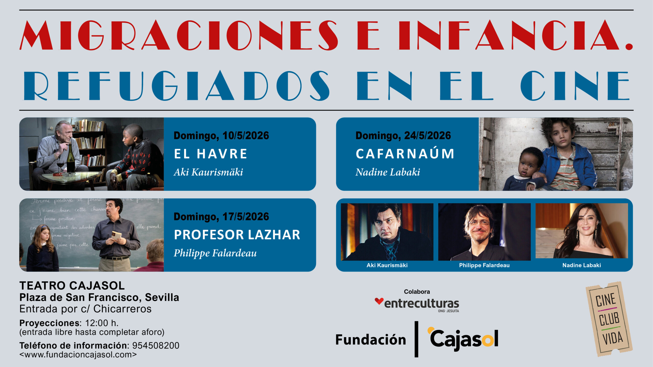 Cine Club Vida dedica su ciclo de mayo a las migraciones y la infancia refugiada